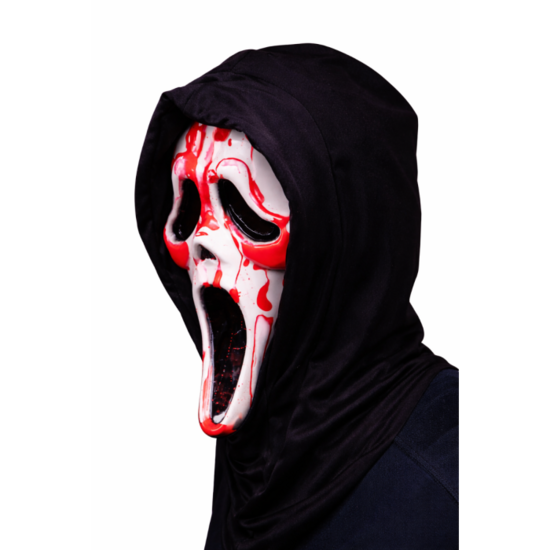 Scream Masker met Kap - Bloedend Ghost Face - Licentie