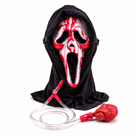 Scream Masker met Kap - Bloedend Ghost Face - Licentie