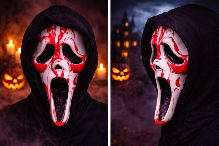 Scream Masker met Kap - Bloedend Ghost Face - Licentie