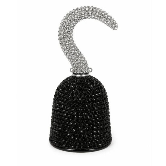 Piratenhaak met Diamanten - Glitter Piraat Haak - Zwart-Zilver