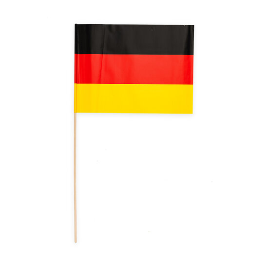 Zwaaivlaggetje Papier Duitsland - 10 stuks