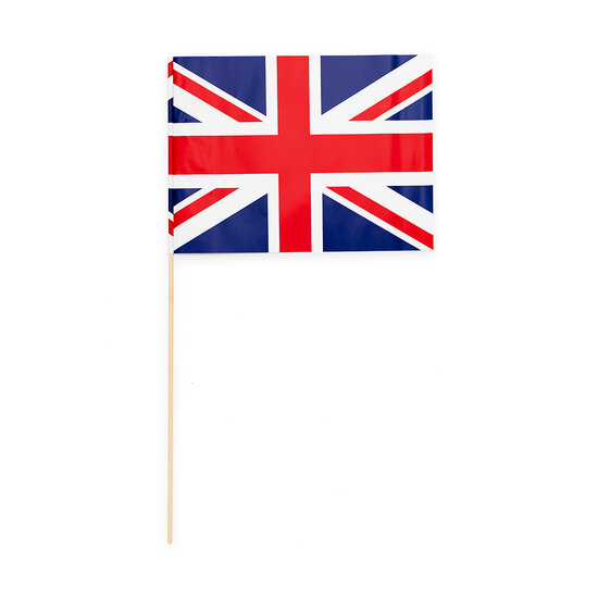 Zwaaivlaggetje Papier Engeland - 10 stuks