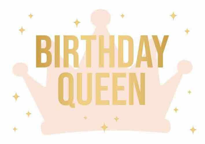 Wenskaart - Daisy - Birthday Queen