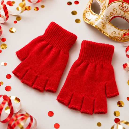 Vingerloze Handschoenen - Huusse - Rood 