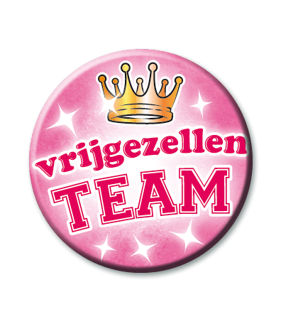 Button roze vrijgezellen team