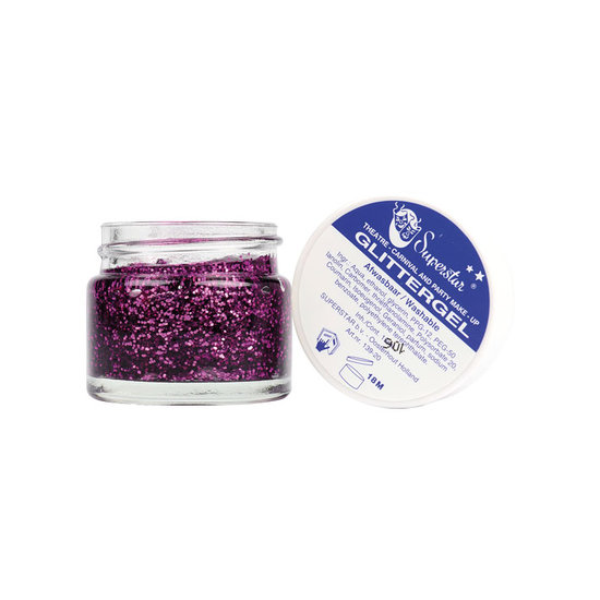 Glittergel paars