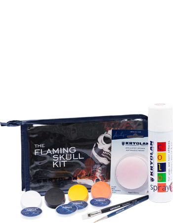 Kryolan Flaming skull kit