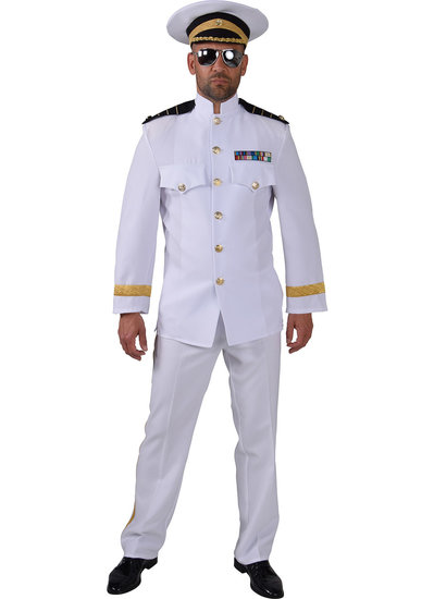 Officier kostuum wit