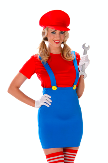 Loodgieter rood dames bekend van Mario