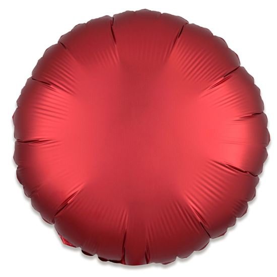 folieballon rond rood