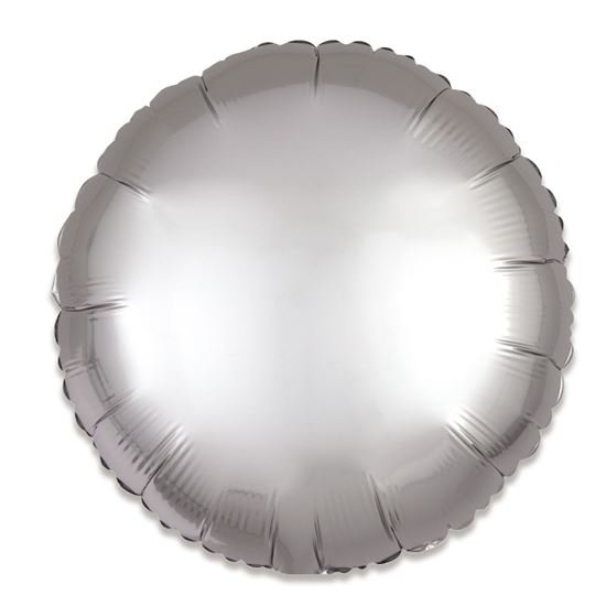 folieballon rond zilver