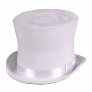 Hoge hoed wit luxe