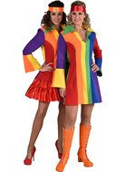 Rainbow jurk dames