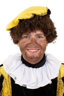 Zwarte piet kraag wit