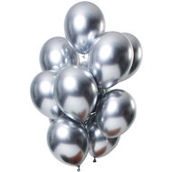 Ballonnen set Mirror zilver