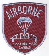 Airborne brug patch schildvorm