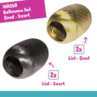 Lint goud en zwart set