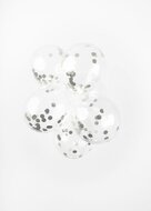 Confetti ballon zilver