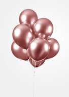 Chrome ballonnen rose goud