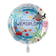 Folieballon Gefeliciteerd met je zwemdiploma