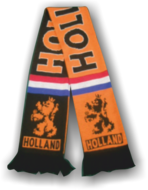 Sjaal oranje/zwart holland