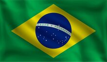 Vlag Brazili&euml; 90 x 150 cm