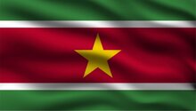 Vlag Suriname 90 x 150 cm