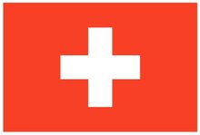 Sticker Zwitserse vlag