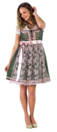 Dirndl groen-oudroze deluxe Star collection