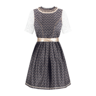 Dirndl Blauw-Cr&egrave;me deluxe