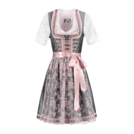 Dirndl Oudzilver-Oudroze deluxe