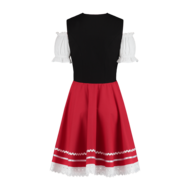 Dirndl Zwart-Rood 2-delig