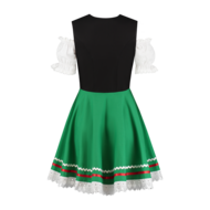 Dirndl Zwart-Groen-Rood