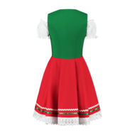 Dirndl Groen-Rood 2-delig