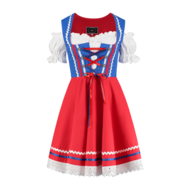 Dirndl Rood-Wit-Blauw 2-delig