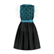 Dirndl Zwart-Blauw 3-delig