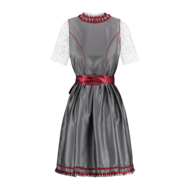 Dirndl Oudzilver-Boredeaux deluxe