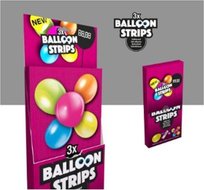 Balloon strips met stick ups 3 x 5 