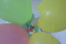 Balloon strips met stick ups 3 x 5 