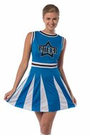 Cheerleader jurk star blauw