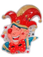 Wanddecoratie clown prins carnaval