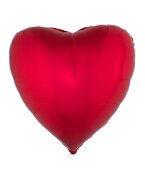 Folie hartballon rood 80 x 75 cm 