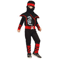 Ninja kind draak zwart-rood