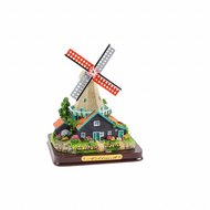 3D Stellingsmolen Holland met gele kap 12 cm