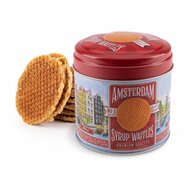 Stroopwafel blik Amsterdam grachten