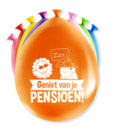 Ballonnen geniet van je pensioen 8 stuks