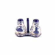 Peper &amp; zout embossed Delfts blauw
