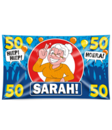 Sarah gevel vlag cartoon 150 x 90 cm