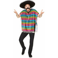 Mexicaanse poncho regenboog