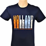 T-shirt blauw Holland heren